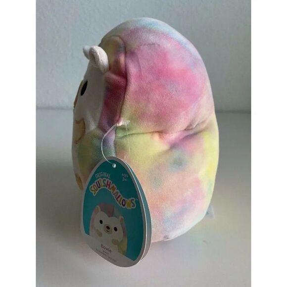 Squishmallow 8” BOWIE The RAINBOW HEDGEHOG 2021 Kellytoy Soft Plush NWT - Picture 3 of 7